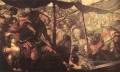 Bataille entre Turcs et Chrétiens italien Renaissance Tintoretto